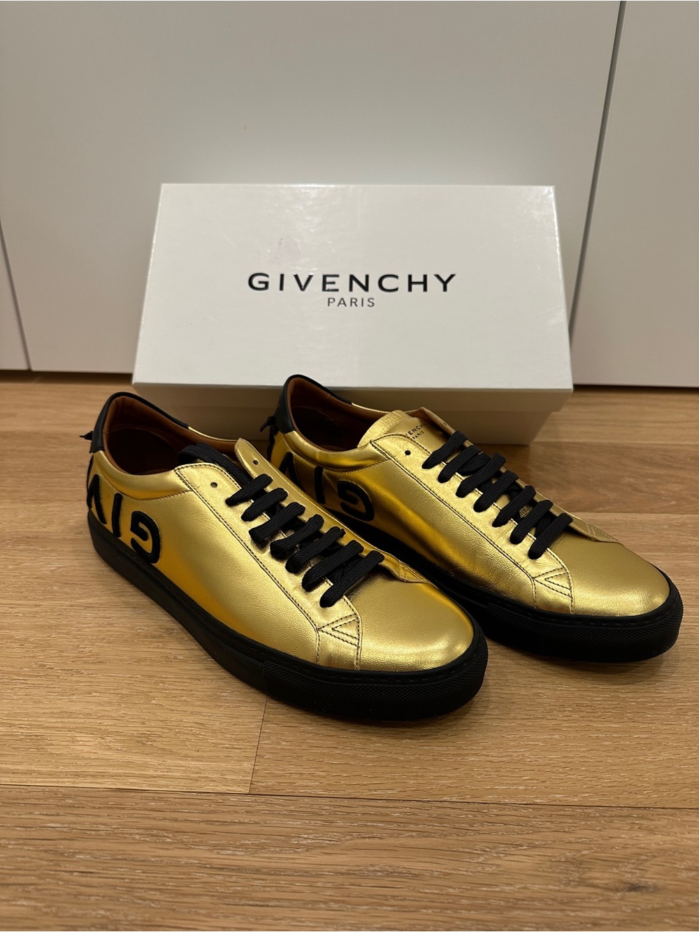 Givenchy Mens Sneakers Size 44 (11) Gold Brand New Authentic